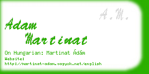adam martinat business card